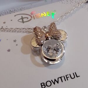 Disney Silver and Gold Butterfly Necklace 16"